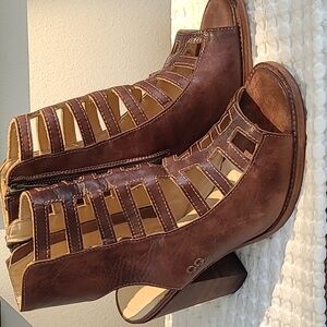 Rustic Shoe Boots size 9 Brown Leather